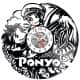 Ponyo Anime Vinyl Zegar Ścienny Płyta Winylowa Nowoczesny Dekoracyjny Na Prezent Urodziny