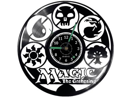 Magic The Gathering Vinyl Zegar Ścienny Płyta Winylowa Nowoczesny Dekoracyjny Na Prezent Urodziny