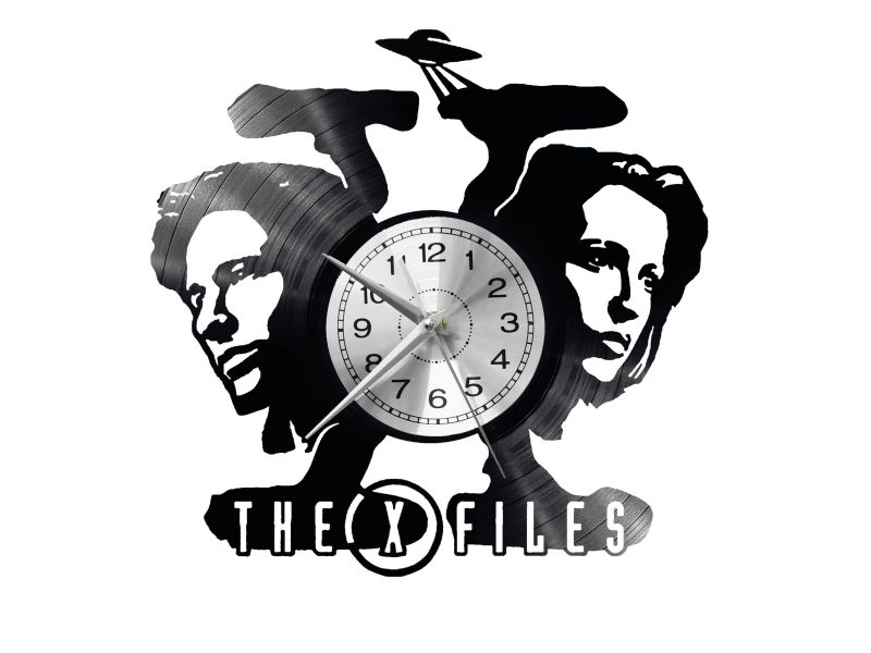 X-Files Vinyl Zegar Ścienny Płyta Winylowa Nowoczesny Dekoracyjny Na Prezent Urodziny