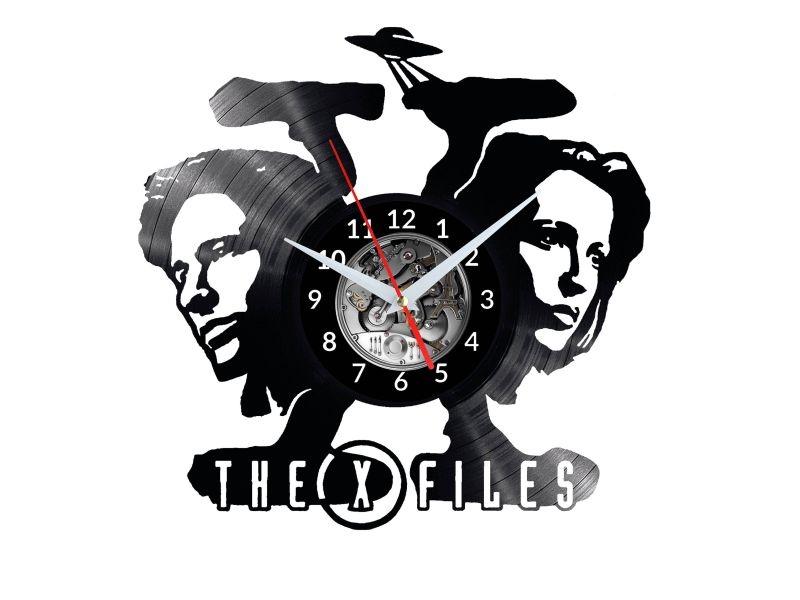 X-Files Vinyl Zegar Ścienny Płyta Winylowa Nowoczesny Dekoracyjny Na Prezent Urodziny