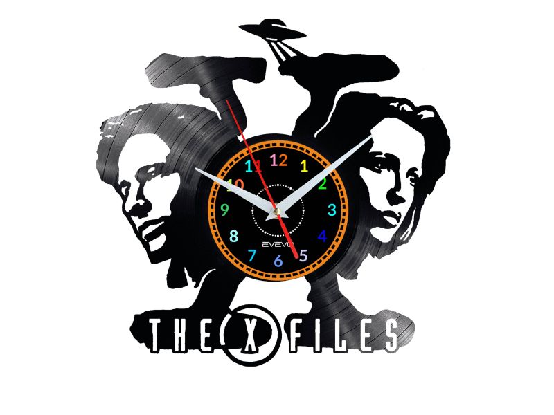 X-Files Vinyl Zegar Ścienny Płyta Winylowa Nowoczesny Dekoracyjny Na Prezent Urodziny