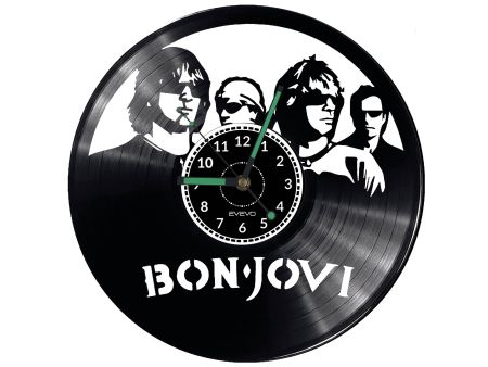 Bon Jovi Vinyl Zegar Ścienny Płyta Winylowa Nowoczesny Dekoracyjny Na Prezent Urodziny