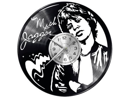 Mick Jagger Vinyl Zegar Ścienny Płyta Winylowa Nowoczesny Dekoracyjny Na Prezent Urodziny