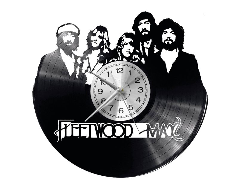 Fleetwood Vinyl Zegar Ścienny Płyta Winylowa Nowoczesny Dekoracyjny Na Prezent Urodziny