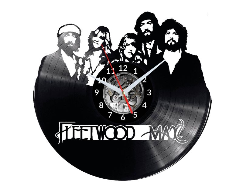 Fleetwood Vinyl Zegar Ścienny Płyta Winylowa Nowoczesny Dekoracyjny Na Prezent Urodziny