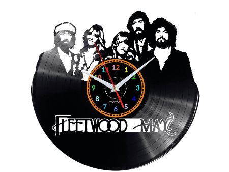 Fleetwood Vinyl Zegar Ścienny Płyta Winylowa Nowoczesny Dekoracyjny Na Prezent Urodziny