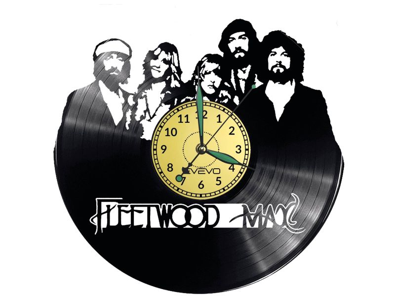 Fleetwood Vinyl Zegar Ścienny Płyta Winylowa Nowoczesny Dekoracyjny Na Prezent Urodziny