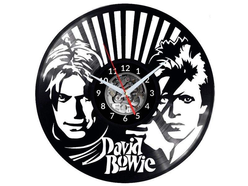 David Bowie Vinyl Zegar Ścienny Płyta Winylowa Nowoczesny Dekoracyjny Na Prezent Urodziny