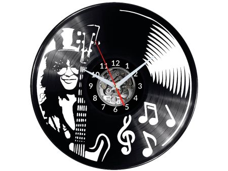 Slash Vinyl Zegar Ścienny Płyta Winylowa Nowoczesny Dekoracyjny Na Prezent Urodziny