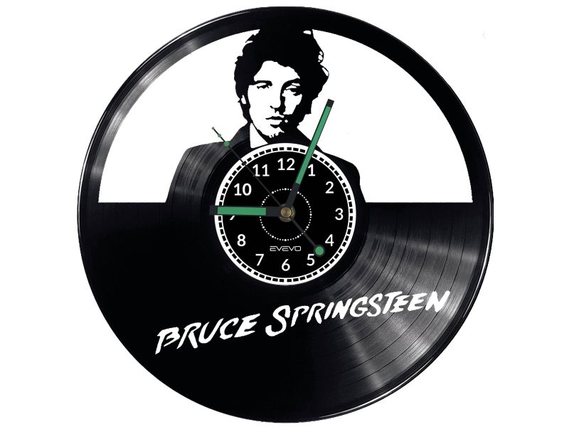 Bruce Springsteen Vinyl Zegar Ścienny Płyta Winylowa Nowoczesny Dekoracyjny Na Prezent Urodziny