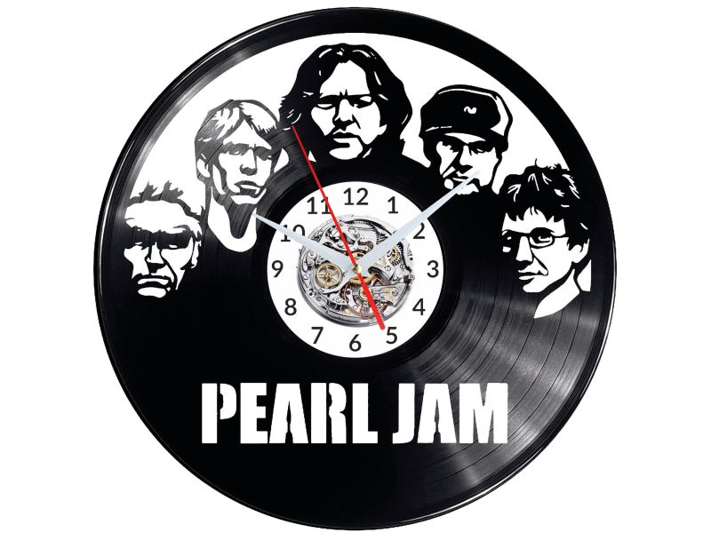 Pearl Jam Vinyl Zegar Ścienny Płyta Winylowa Nowoczesny Dekoracyjny Na Prezent Urodziny