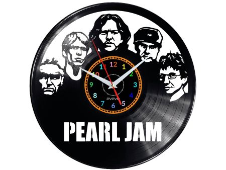 Pearl Jam Vinyl Zegar Ścienny Płyta Winylowa Nowoczesny Dekoracyjny Na Prezent Urodziny