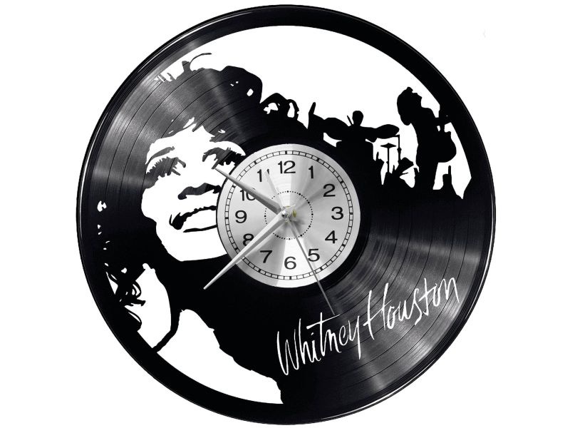 Whitney Houston Vinyl Zegar Ścienny Płyta Winylowa Nowoczesny Dekoracyjny Na Prezent Urodziny