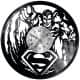 Superman Vinyl Zegar Ścienny Płyta Winylowa Nowoczesny Dekoracyjny Na Prezent Urodziny