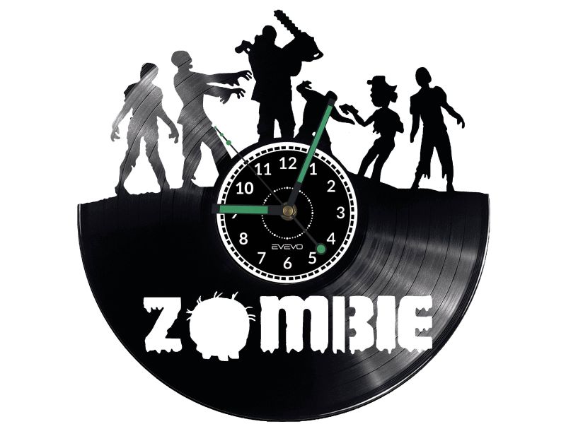 Zombies Vinyl Zegar Ścienny Płyta Winylowa Nowoczesny Dekoracyjny Na Prezent Urodziny