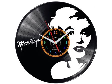 Marilyn Monroe Vinyl Zegar Ścienny Płyta Winylowa Nowoczesny Dekoracyjny Na Prezent Urodziny