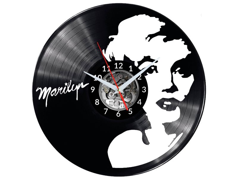 Marilyn Monroe Vinyl Zegar Ścienny Płyta Winylowa Nowoczesny Dekoracyjny Na Prezent Urodziny