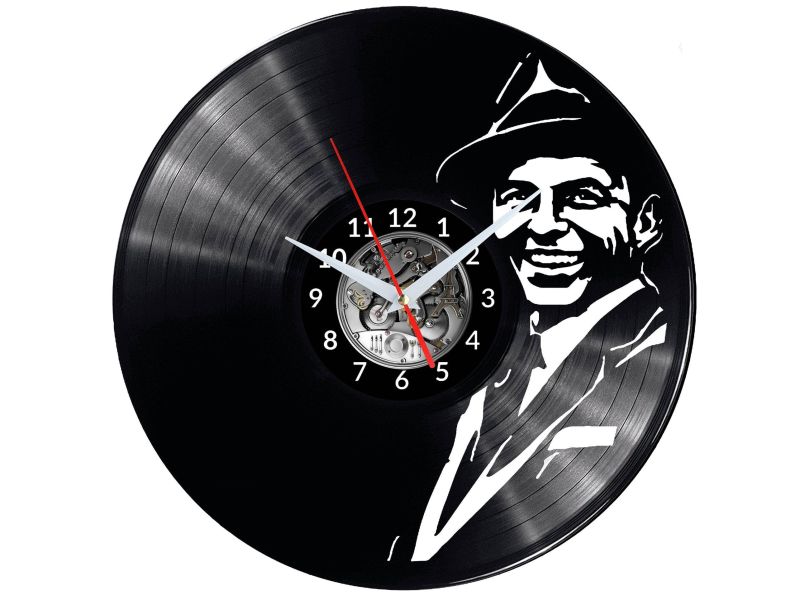 Frank Sinatra Vinyl Zegar Ścienny Płyta Winylowa Nowoczesny Dekoracyjny Na Prezent Urodziny