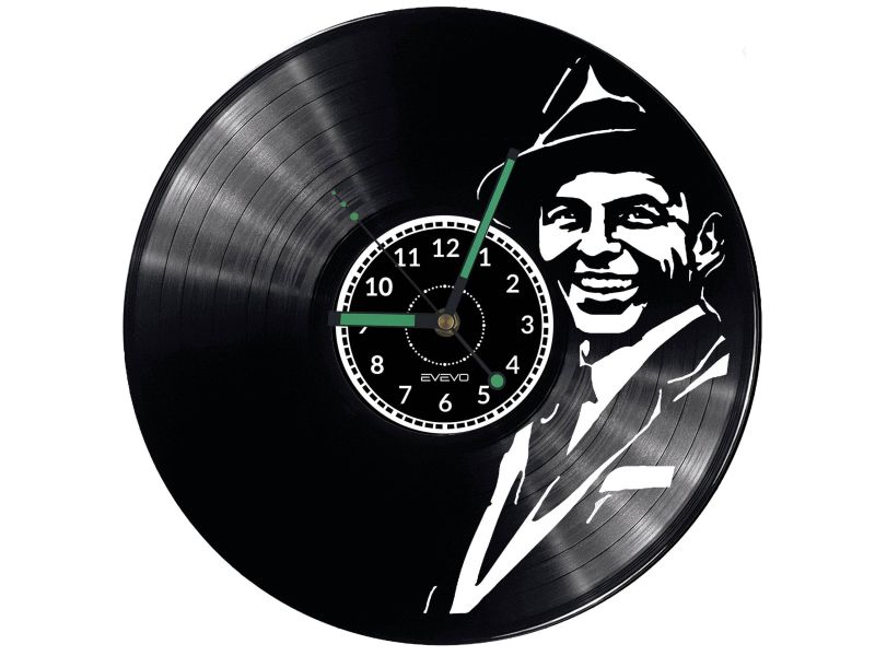 Frank Sinatra Vinyl Zegar Ścienny Płyta Winylowa Nowoczesny Dekoracyjny Na Prezent Urodziny