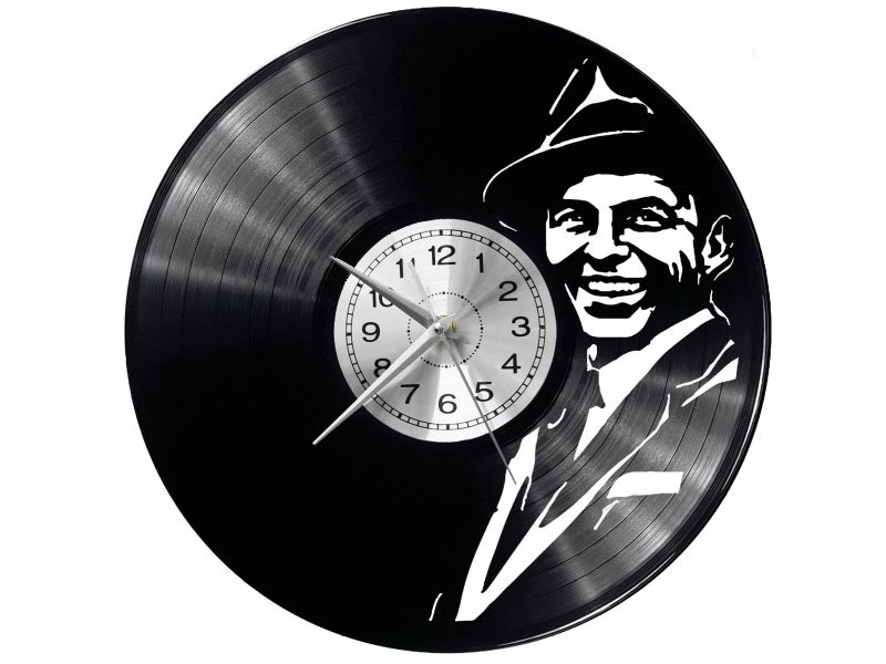 Frank Sinatra Vinyl Zegar Ścienny Płyta Winylowa Nowoczesny Dekoracyjny Na Prezent Urodziny