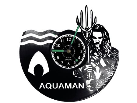 Aquaman Vinyl Zegar Ścienny Płyta Winylowa Nowoczesny Dekoracyjny Na Prezent Urodziny