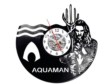 Aquaman Vinyl Zegar Ścienny Płyta Winylowa Nowoczesny Dekoracyjny Na Prezent Urodziny