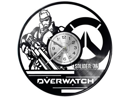 Overwatch  Vinyl Zegar Ścienny Płyta Winylowa Nowoczesny Dekoracyjny Na Prezent Urodziny