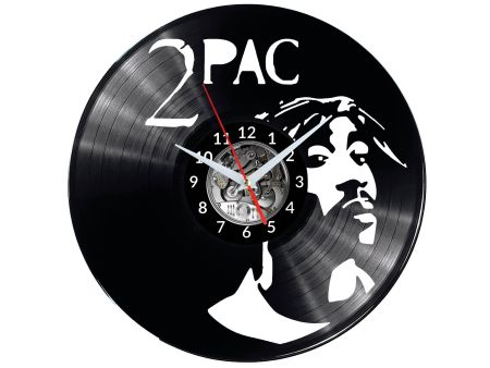 2Pac  Vinyl Zegar Ścienny Płyta Winylowa Nowoczesny Dekoracyjny Na Prezent Urodziny