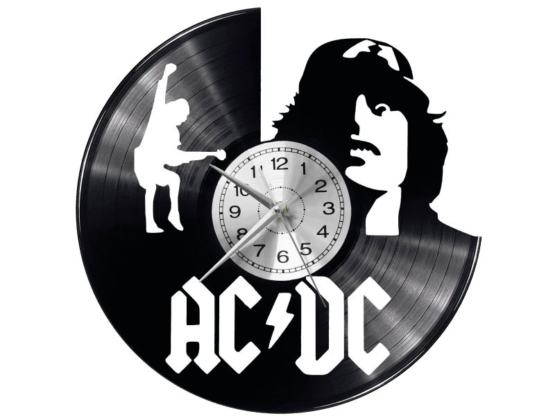 ACDC Vinyl Zegar Ścienny Płyta Winylowa Nowoczesny Dekoracyjny Na Prezent Urodziny