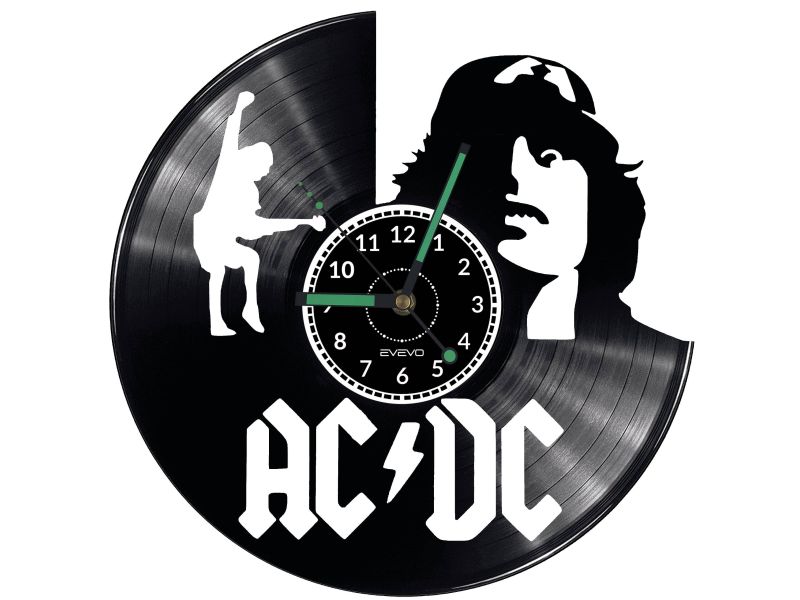 ACDC Vinyl Zegar Ścienny Płyta Winylowa Nowoczesny Dekoracyjny Na Prezent Urodziny