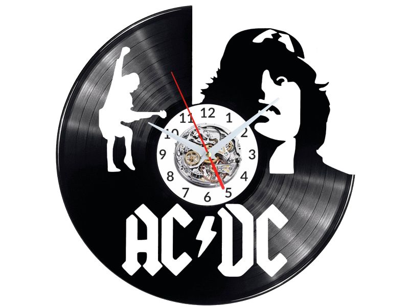 ACDC Vinyl Zegar Ścienny Płyta Winylowa Nowoczesny Dekoracyjny Na Prezent Urodziny