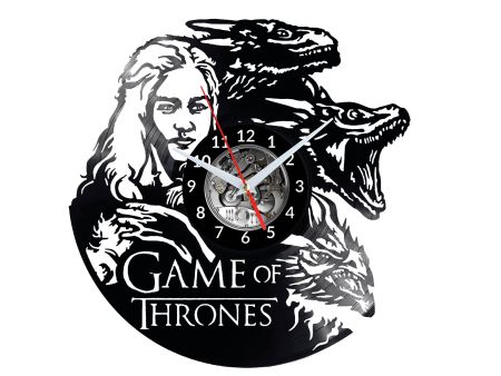 Game of Thrones Vinyl Zegar Ścienny Płyta Winylowa Nowoczesny Dekoracyjny Na Prezent Urodziny