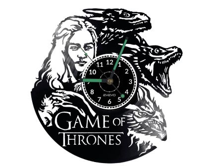 Game of Thrones Vinyl Zegar Ścienny Płyta Winylowa Nowoczesny Dekoracyjny Na Prezent Urodziny