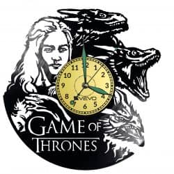 Game of Thrones Vinyl Zegar Ścienny Płyta Winylowa Nowoczesny Dekoracyjny Na Prezent Urodziny