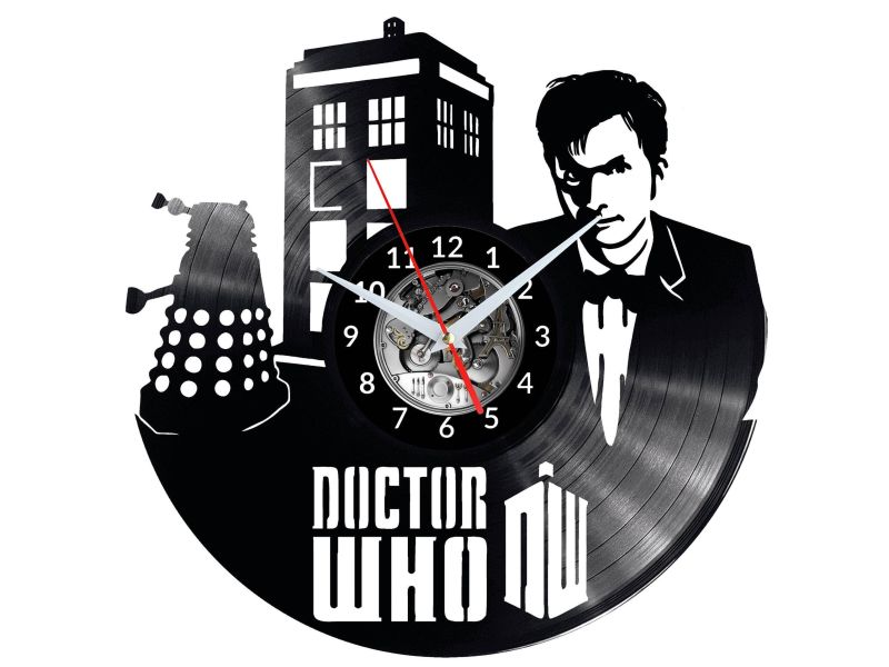 Doctor Who Vinyl Zegar Ścienny Płyta Winylowa Nowoczesny Dekoracyjny Na Prezent Urodziny