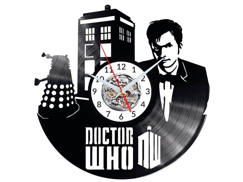 Doctor Who Vinyl Zegar Ścienny Płyta Winylowa Nowoczesny Dekoracyjny Na Prezent Urodziny