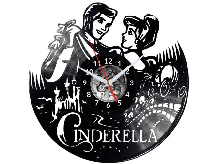 Cinderella Vinyl Zegar Ścienny Płyta Winylowa Nowoczesny Dekoracyjny Na Prezent Urodziny