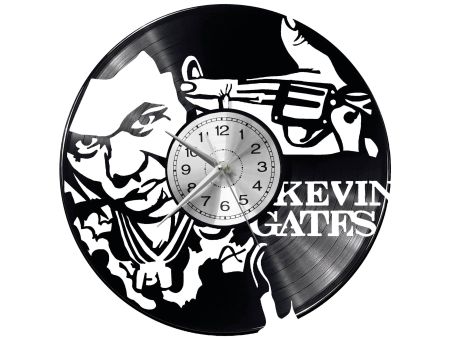 Kevin Gates Vinyl Zegar Ścienny Płyta Winylowa Nowoczesny Dekoracyjny Na Prezent Urodziny