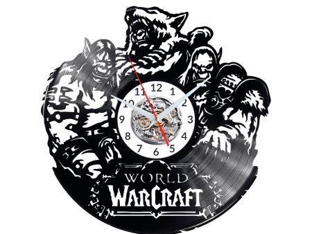 World of Warcraft Game Vinyl Zegar Ścienny Płyta Winylowa Nowoczesny Dekoracyjny Na Prezent Urodziny