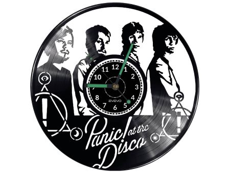 Panic at the Disco Vinyl Zegar Ścienny Płyta Winylowa Nowoczesny Dekoracyjny Na Prezent Urodziny