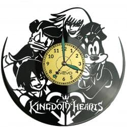 Kingdom Hearts Vinyl Zegar Ścienny Płyta Winylowa Nowoczesny Dekoracyjny Na Prezent Urodziny