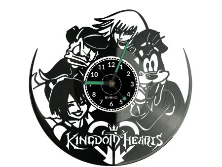 Kingdom Hearts Vinyl Zegar Ścienny Płyta Winylowa Nowoczesny Dekoracyjny Na Prezent Urodziny