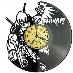 Deadpool Vinyl Zegar Ścienny Płyta Winylowa Nowoczesny Dekoracyjny Na Prezent Urodziny