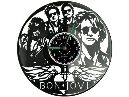 Bon Jovi Vinyl Zegar Ścienny Płyta Winylowa Nowoczesny Dekoracyjny Na Prezent Urodziny