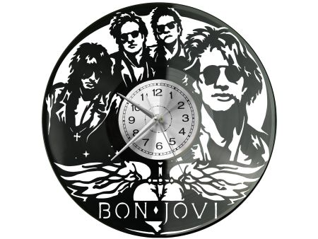 Bon Jovi Vinyl Zegar Ścienny Płyta Winylowa Nowoczesny Dekoracyjny Na Prezent Urodziny