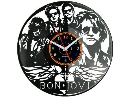 Bon Jovi Vinyl Zegar Ścienny Płyta Winylowa Nowoczesny Dekoracyjny Na Prezent Urodziny