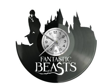 Fantastic Beasts Vinyl Zegar Ścienny Płyta Winylowa Nowoczesny Dekoracyjny Na Prezent Urodziny