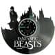 Fantastic Beasts Vinyl Zegar Ścienny Płyta Winylowa Nowoczesny Dekoracyjny Na Prezent Urodziny