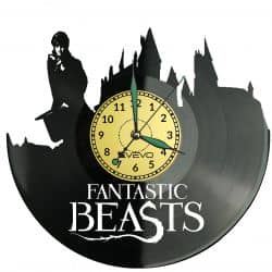 Fantastic Beasts Vinyl Zegar Ścienny Płyta Winylowa Nowoczesny Dekoracyjny Na Prezent Urodziny