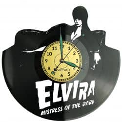 Elvira Mistress of the Dark Vinyl Zegar Ścienny Płyta Winylowa Nowoczesny Dekoracyjny Na Prezent Urodziny